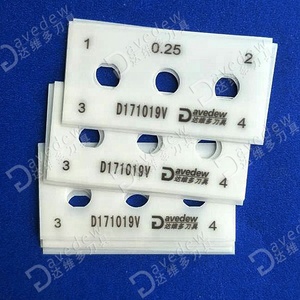 Cuchillas de cerámica de Zirconia <span class=keywords><strong>Industrial</strong></span>, 3 agujeros, doble filo, precio de fábrica - Product Image 5