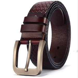 Style italien élégant végétalien couleur timbre boucle ardillon en <span class=keywords><strong>cuir</strong></span> véritable ceintures pour hommes en vente - Product Image 2