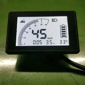 Velocímetro para motocicleta eléctrica 48V-72V, pantalla LCD para Universal