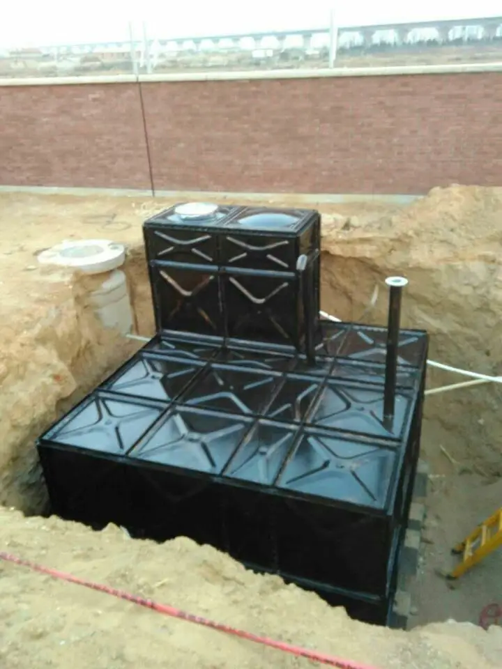 Подземный резервуар для дождливой воды из нержавеющей стали и оцинкованный комбинированный резервуар для дождливой воды подземная цена