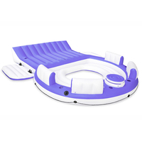 Chaise gonflable en PVC robuste pour 6 personnes, radeau de salon flottant