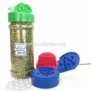 Bouteille à épices en plastique PET, avec capuchons de meuleuse, 5 gallons, avec bouchon de bouteille à air en plastique, avec doublure, 38mm, 300mm, 2 pièces