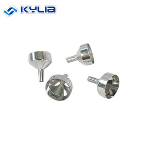 <span class=keywords><strong>Mini</strong></span> Pequeno Funil de Alumínio de Prata Para O Líquido - Product Image 3