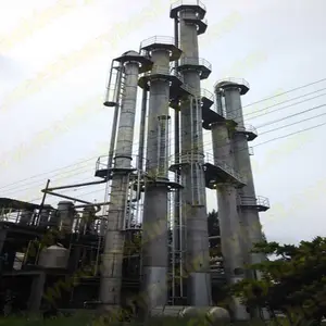 Équipement de distillation et de fermentation pour maïs, blé, orge, amidon, usine de distillation bioéthanol avec chaudière à biomasse, 50000 mt/an