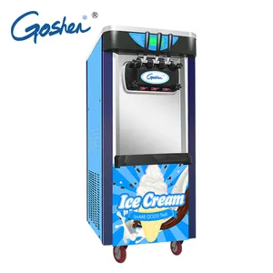 Goshen BJ208C Low MOQ 3 flavors liquid nitrogen ice cream machine from China famous supplier