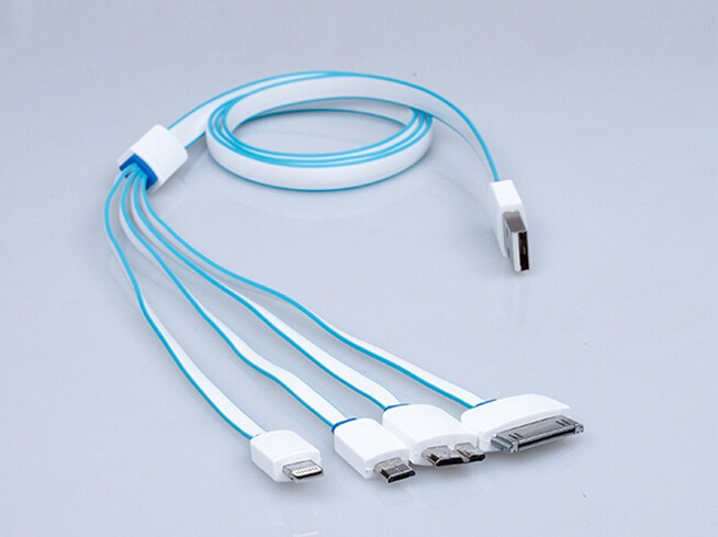 Venta caliente 4 en 1 USB cable de usos múltiples cable usb 10 cm cable usb
