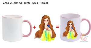 Colorking taza de sublimación 11oz taza cambiante del color imprimible tazas de café de los precios de los - Product Image 5