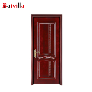 メインエントランス木製デザインシングル木製ドア中国製アリババ - Product Image 2