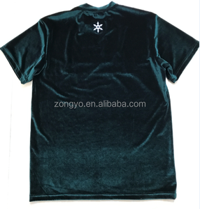 Maglietta in <span class=keywords><strong>velluto</strong></span> con fondo a campana di alta qualità all'ingrosso il tuo Design T-Shirt da uomo in <span class=keywords><strong>velluto</strong></span> - Product Image 5