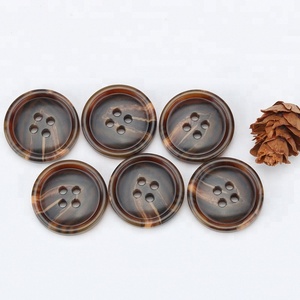 Đen Và Nâu 15/18/20/23/25/30Mm Nút Nhựa Lớn <span class=keywords><strong>4</strong></span> Lỗ May Trên Nút Cho Áo Khoác Phù Hợp - Product Image 5