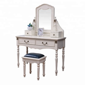 Muebles de lujo para dormitorio antiguo tallado a mano de madera tamaño King, juego de dormitorio de 6 piezas - Product Image 4