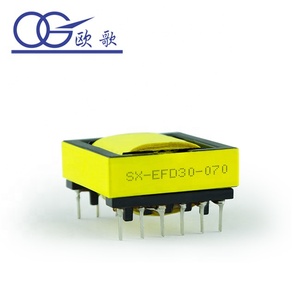 Hot Sale EFD30 High Voltage Ferrite Core Pin7+9 High Frequency Transformer