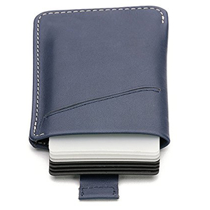 Anteriore personalizzata Tasca In Vera Pelle RFID Blocco della carta di Piccolo Minimo Slim Pull Tab Della Carta di Credito Del Raccoglitore Del Supporto Sottile E Minimalista <span class=keywords><strong>Portafoglio</strong></span> - Product Image 3