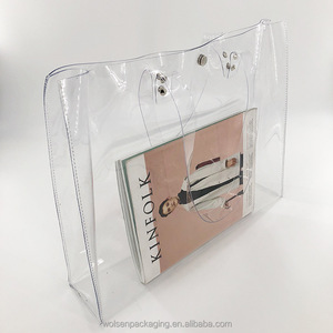 2018 Cina sacchetto del PVC, pvc trasparente sacchetto di plastica <span class=keywords><strong>con</strong></span> bottone <span class=keywords><strong>a</strong></span> pressione, PVC sacchetto cosmetico - Product Image 1