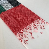 Échantillon de Promotion gratuit, motif jacquard personnalisé, logo du drapeau des émirats arabes unis, dubaï, journée de la national érythréenne, écharpe en tricot