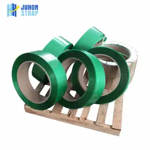 Alibaba China Factory Green PET Strap Band embossed polyester strapping band