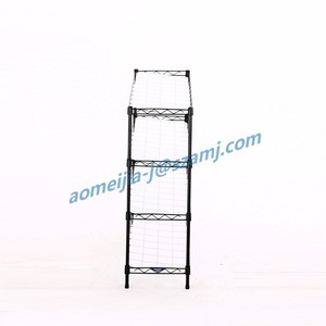 Hogar pequeño tamaño del zapato <span class=keywords><strong>estante</strong></span> de poca potencia montar <span class=keywords><strong>estante</strong></span> de alambre de metal negro - Product Image 4