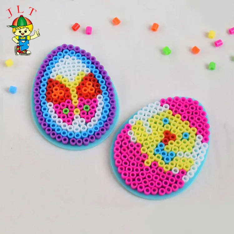 EVA Material Ostern Bildung Spielzeug Ei DIY Mini Sicherungs perlen eiförmige 5mm Bügel perlen Perler Hama Perlen