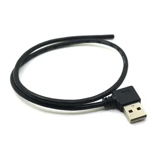 90 degree right angle usb a male to 4 wires bare end usb cable