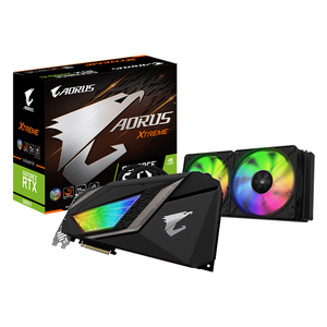 GIGABYTE AORUS <span class=keywords><strong>GeForce</strong></span> RTX2080 <span class=keywords><strong>Ti</strong></span> XTREME WATERFORCE 11G Tarjeta gráfica usada con 11GB GDDR6 Memoria de 352 bits RTX2080 <span class=keywords><strong>Ti</strong></span> GPU - Product Image 1