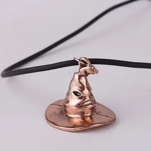 Harry Movie Potter Sorting magical hat key chains necklace