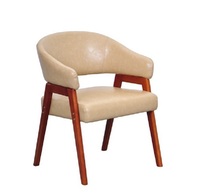 Chaise de salle à manger en bois antique de style simple et de bonne qualité