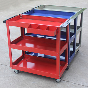Carro de herramientas en el pecho de tres capas de reparación de automóviles caja de herramientas de mano empuje herramienta de reparación de herramienta carro - Product Image 5