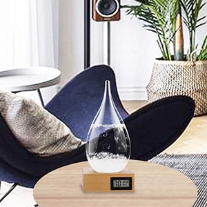 Bão Thủy Tinh Trạm Thời Tiết Giọt Nước Dự Báo Thời Tiết Dự Báo Sáng Tạo Với Nhiệt Kế - Product Image 5