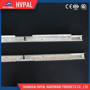China fábrica de poca potencia canal telescópico diapositiva del cajón de diapositivas cojinete de bolas mesa lineal - Product Image 2