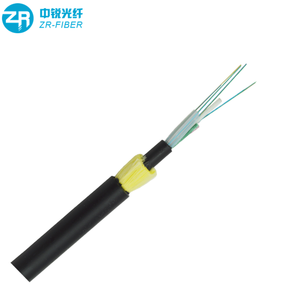 Fibra óptica de 48 hilos Adss de <span class=keywords><strong>200</strong></span> a 400m aérea sola chaqueta G655 G652d 6 24 núcleo de modo único cable de fibra óptica - Product Image 2