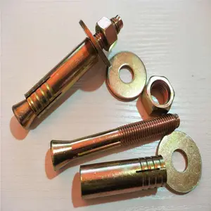 高品质膨胀锚栓与六角螺母和弹簧垫圈低锚定螺栓价格dyna螺栓