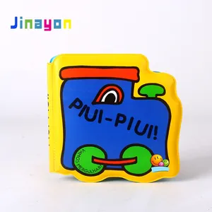 Jinayon جديد مخصص للأطفال حمام كتاب القصة للأطفال التعليم المواد البلاستيكية كتاب الطباعة مع إيفا للماء