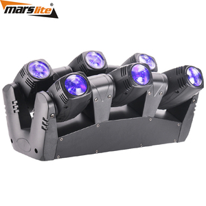 Dj professionnel de club de mariage 6x10W RGBW 4-en-1 poutre principale mobile A MENÉ LA lumière d'araignée - Product Image 1