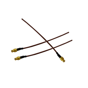 N ángulo derecho macho a 7/6 DIN hembra coaxial RF enlazador con RG214 RF cable coaxial - Product Image 2