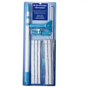 Telescopic window washer and squeegee set 2 in 1 Cleaning Kit