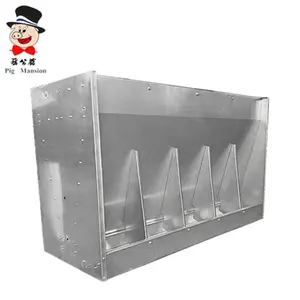 Pig Equipment Stainless Steel Nursery Pig Feeder Trough With High Quality In Stock Factory Direct Supply