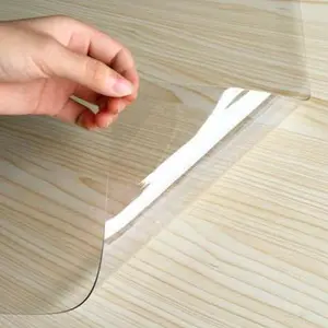 Film transparent en pvc, nappe de table en rouleau, feuille transparente