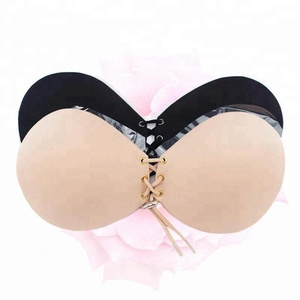Femmes Silicone Soutien-Gorge Invisible Push Up Bâton Sur Auto-Adhésif Avant Laçage femmes fly <span class=keywords><strong>de</strong></span> Bras Bretelles <span class=keywords><strong>dos</strong></span> <span class=keywords><strong>nu</strong></span> - Product Image 6