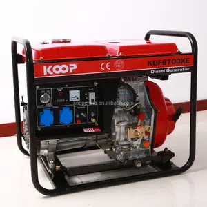 50Hz 5kw começo elétrico portátil 5kva gerador a diesel do tipo aberto