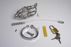 Erkek için tıbbi silikon üretral ses seks oyuncak ile çelik <span class=keywords><strong>Chastity</strong></span> cock cage - Product Image 6