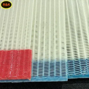 Blue Color Big Loop Polyester dryer screen belt fabric CORRUGATOR conveyor belt