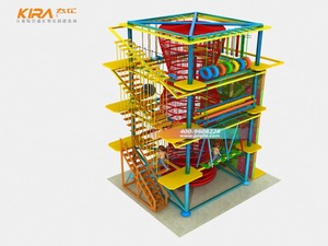 Terrain <span class=keywords><strong>de</strong></span> jeu intérieur pour enfants, Course à cordes <span class=keywords><strong>de</strong></span> haute qualité, parcours d'obstacles à vendre - Product Image 2