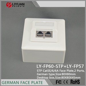גרמניה סוג שקע RJ45 קיר רשת לוחית