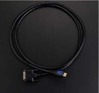 Sampel Gratis Logo Kustom HD ke DVI 24+1 Adapter 1.5M 1080p Konverter hd ke Kabel Dvi untuk Komputer TV