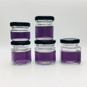 Petit pot en verre de 25 ml (1 oz) de 30 grammes pour <span class=keywords><strong>miel</strong></span> ou <span class=keywords><strong>bougie</strong></span> avec couvercle à visser en métal - Product Image 5