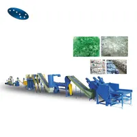 3 tons capacity Customized plastic PET bottle flake washing recycling drying machine production line