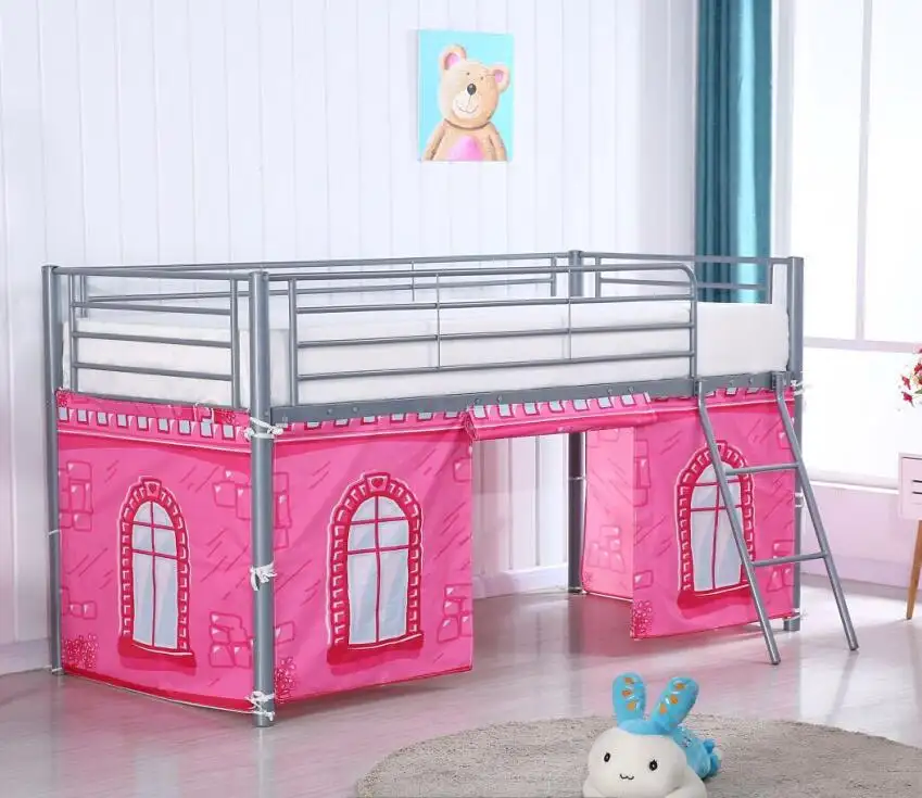 Mobiliário infantil cama de coelho com escada móveis do quarto
