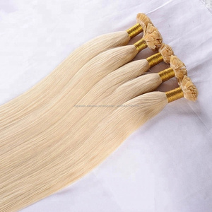 <span class=keywords><strong>Natural</strong></span> del pelo humano #613 color ruso trama extensiones de <span class=keywords><strong>cabello</strong></span> de punta plana 8-32 "<span class=keywords><strong>en</strong></span> la acción - Product Image 2