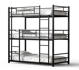 Lits superposés en <span class=keywords><strong>métal</strong></span> robuste pour <span class=keywords><strong>3</strong></span> personnes, <span class=keywords><strong>3</strong></span> couches, moderne, bon marché, livraison gratuite - Product Image 1