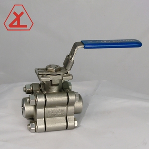 3pc 2000wog roscado con la norma iso 5211 almohadilla de montaje directo de la válvula de bola - Product Image 1